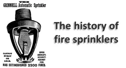 History of fire sprinklers